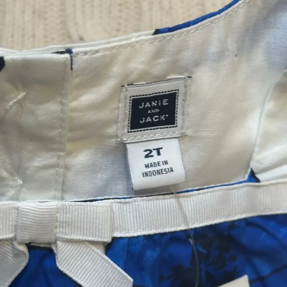 New Janie and Jack Indigo Floral Top sz 3T